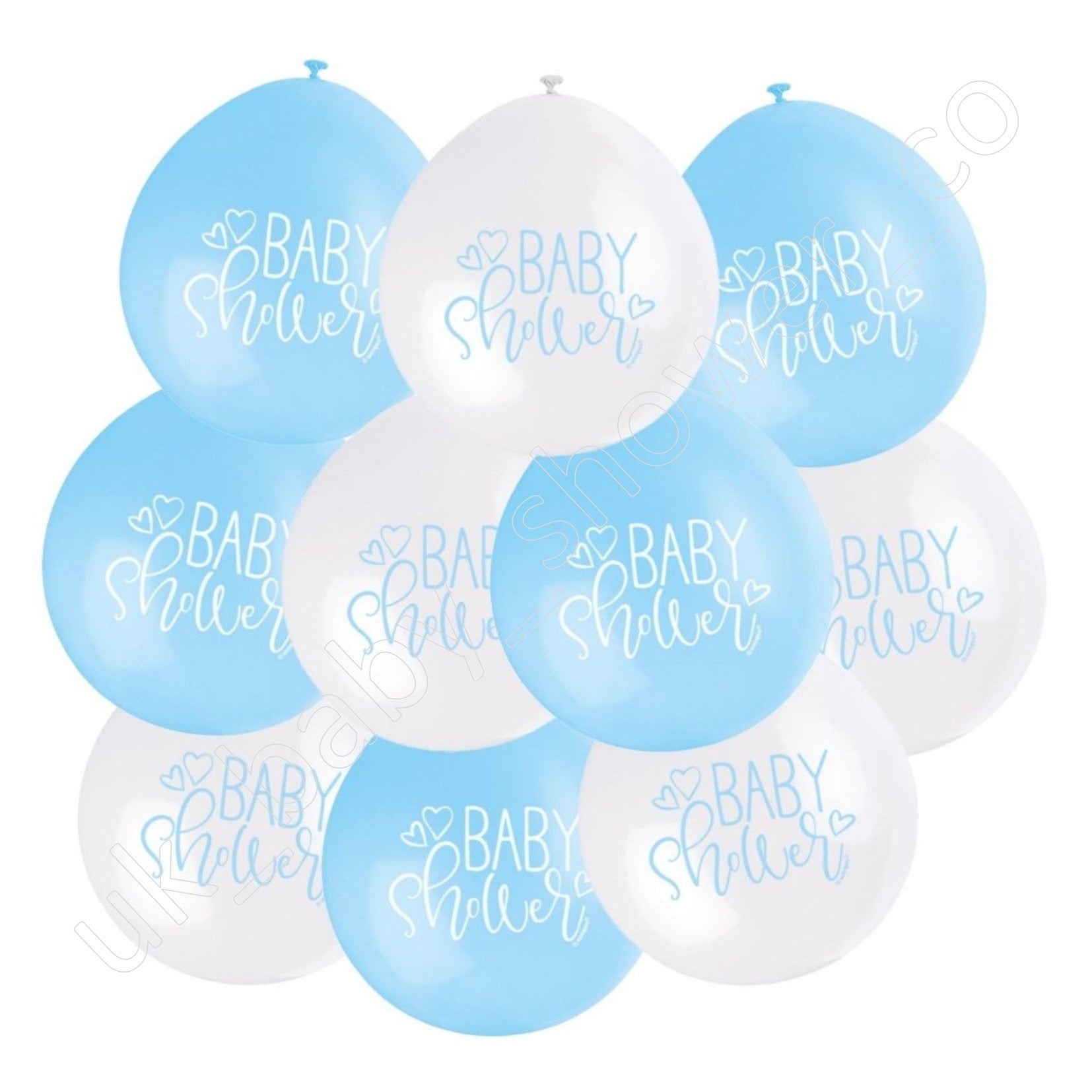 Baby Shower Hanging Balloons Blue - Uk Baby Shower Co ltd