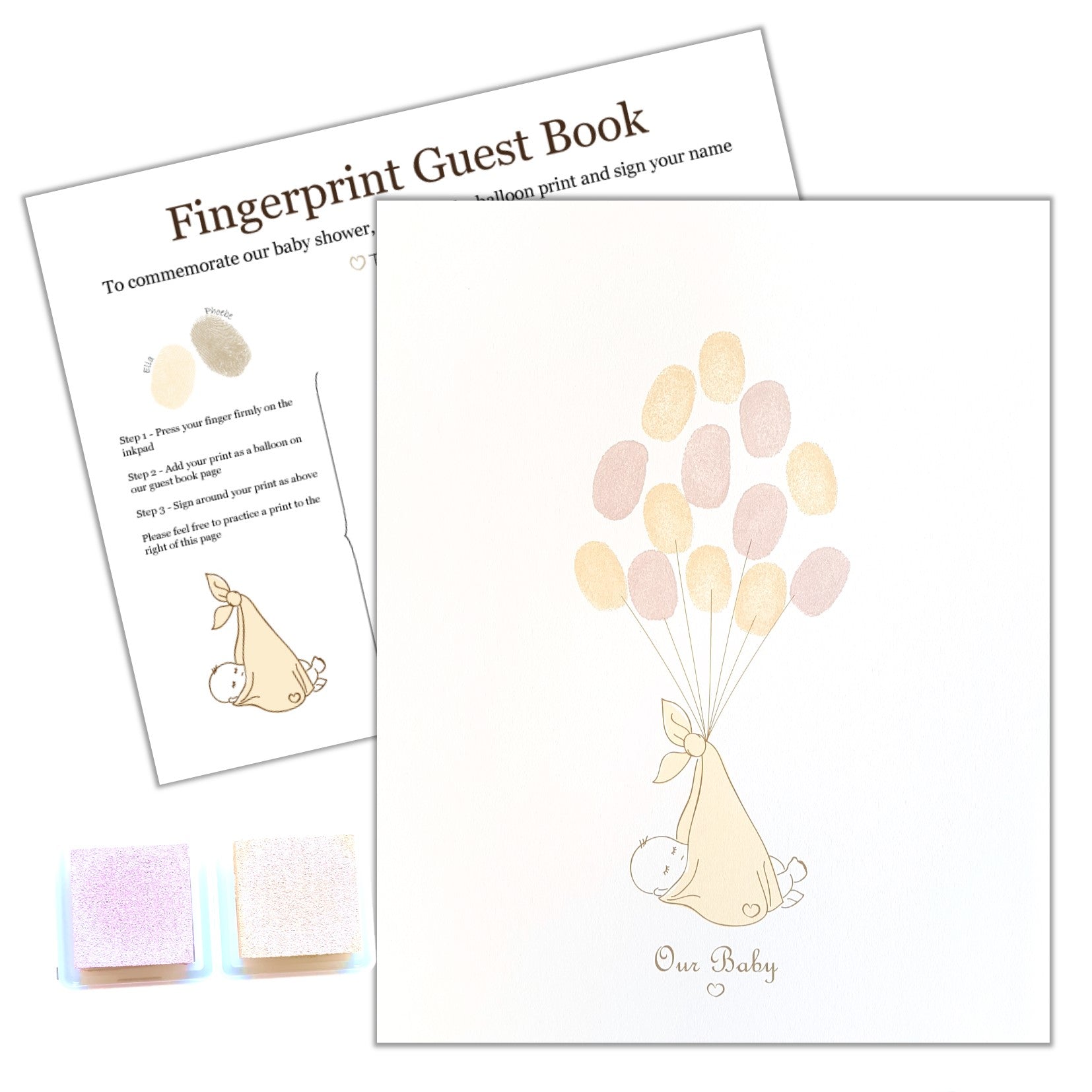 Fingerprint Keepsake Kit - 3 Colours,[product type] - Baby Showers and More