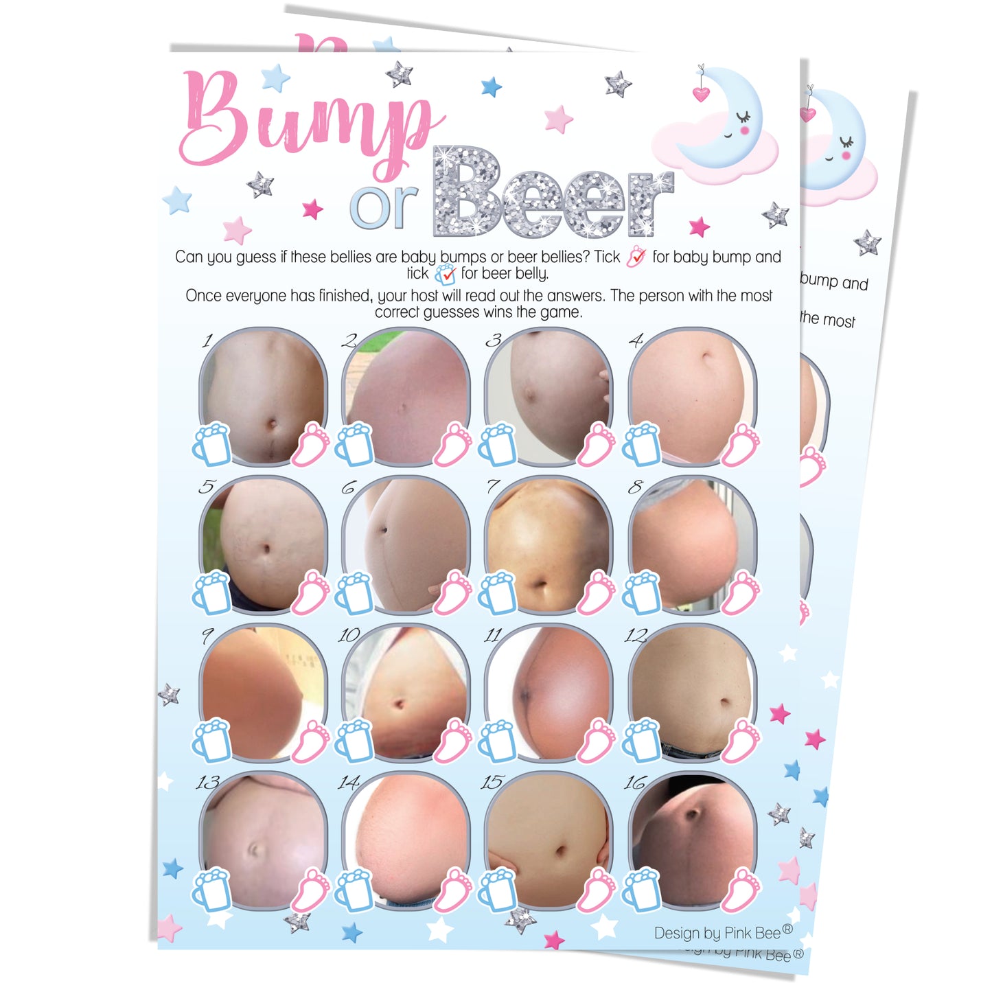 Unisex Moon and Stars Bump or Beer Game