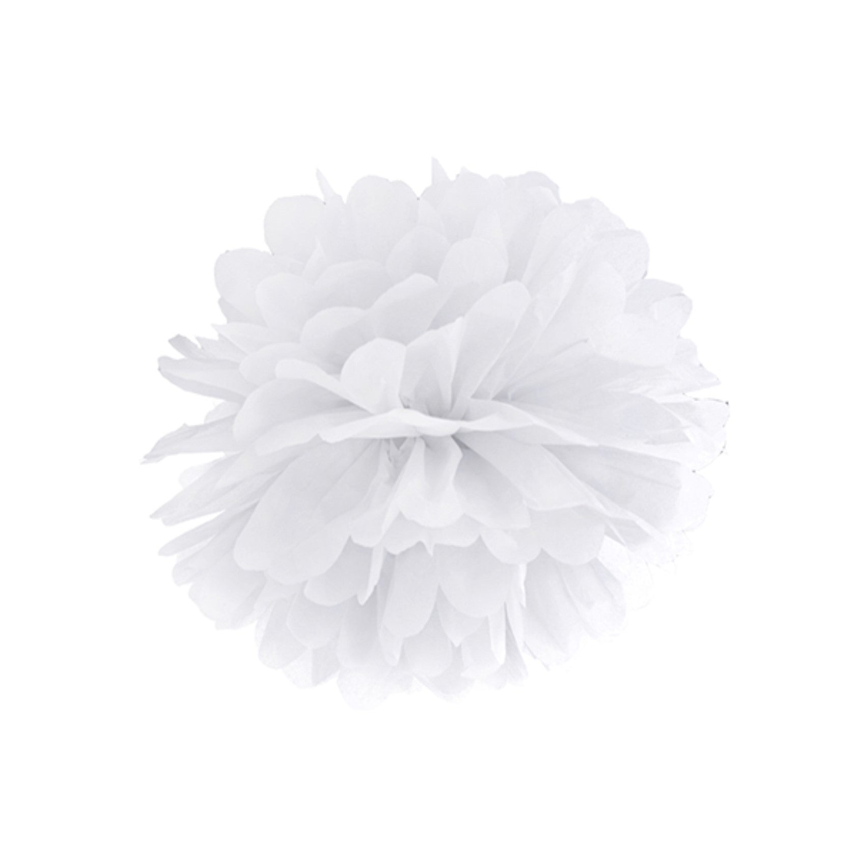 White Puff Ball 25cm,[product type] - Baby Showers and More