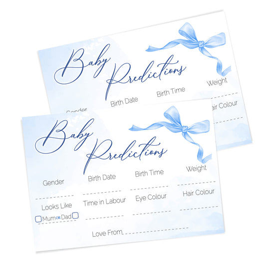 COMING SOON - Blue Bow Prediction Cards