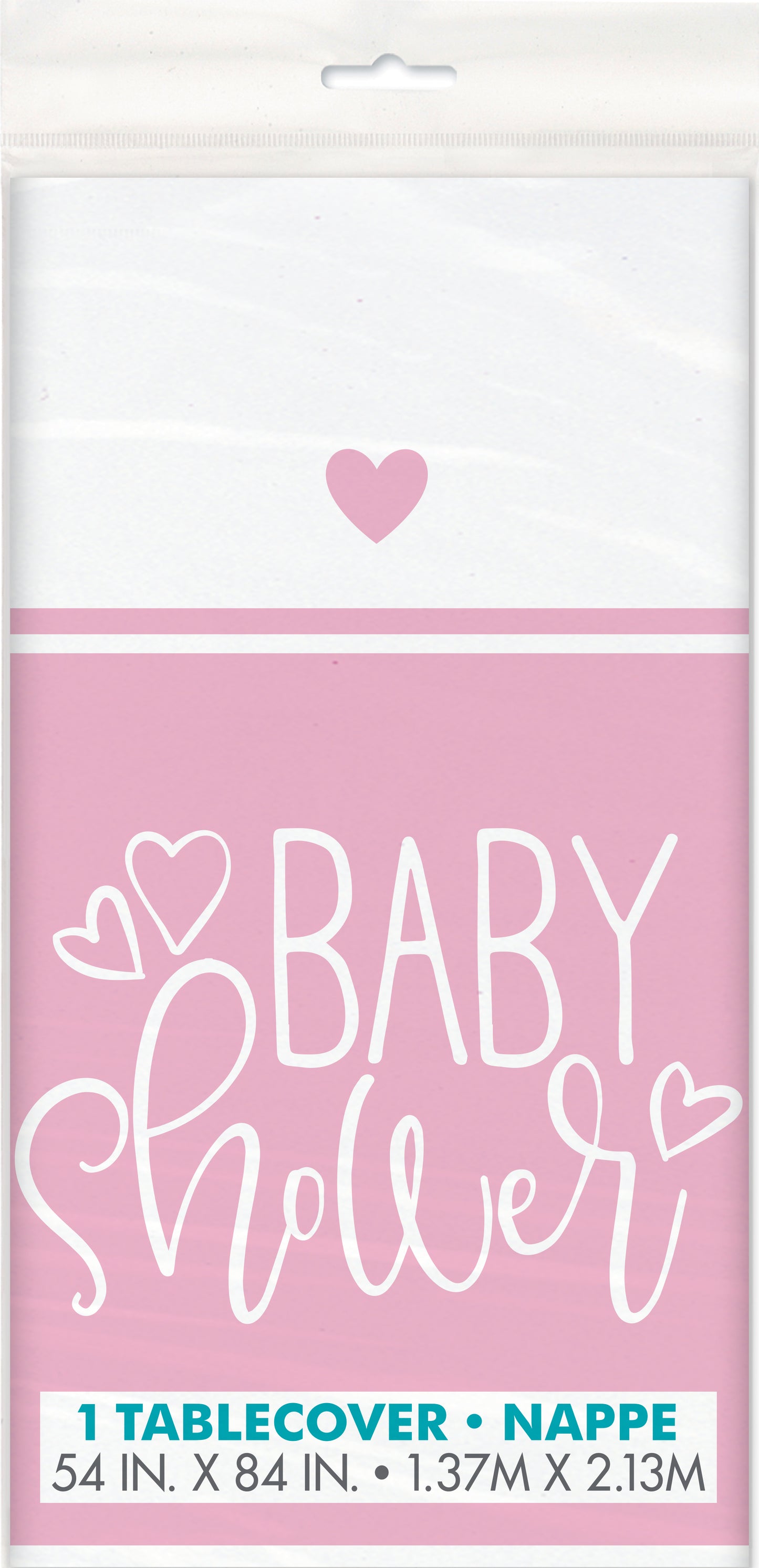 Pink Hearts Tablecover - Uk Baby Shower Co ltd