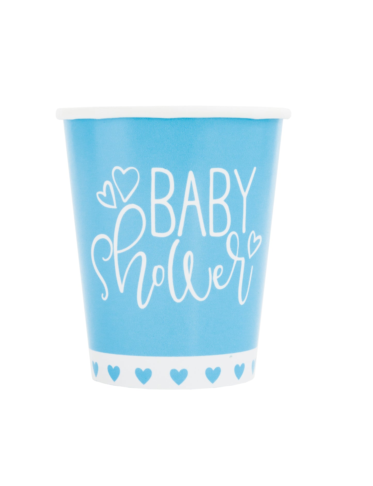 Blue Hearts Paper Cups - Uk Baby Shower Co ltd