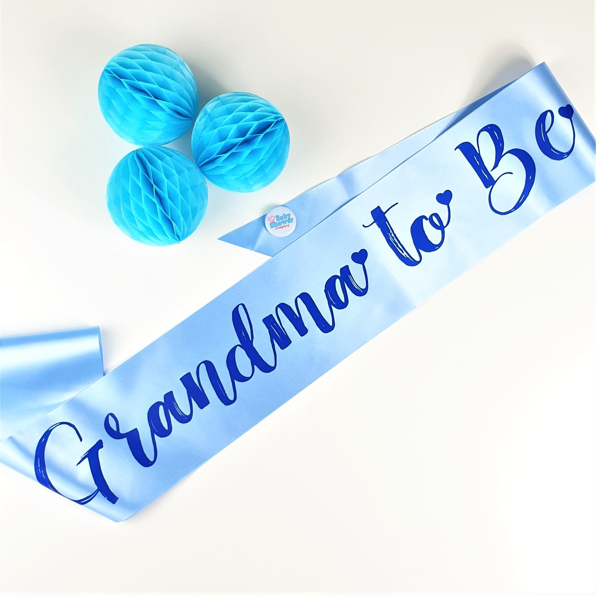 Grandma to Be Sash - Blue - Uk Baby Shower Co ltd