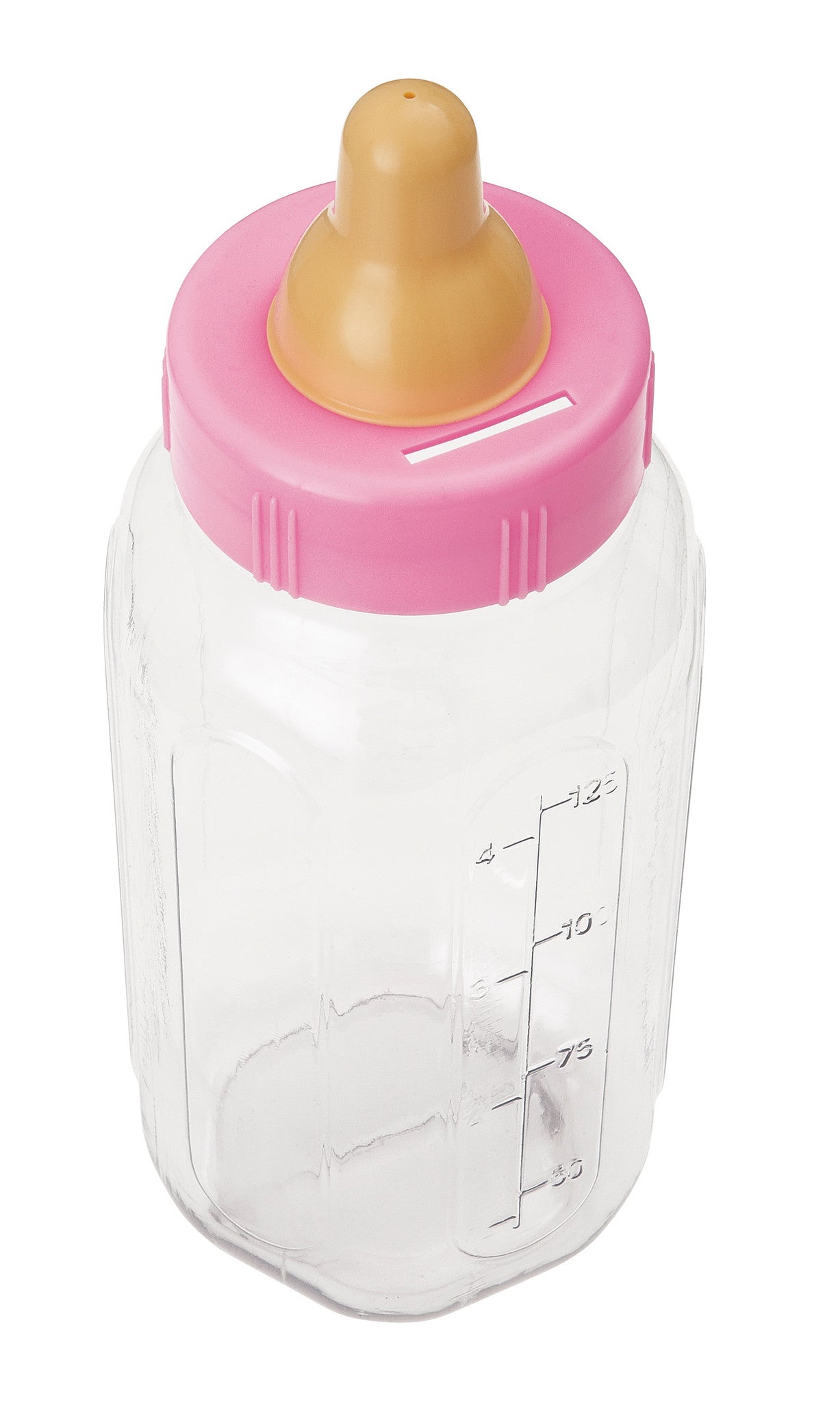 Pink Baby Bottle Bank Favour,[product type] - Baby Showers and More