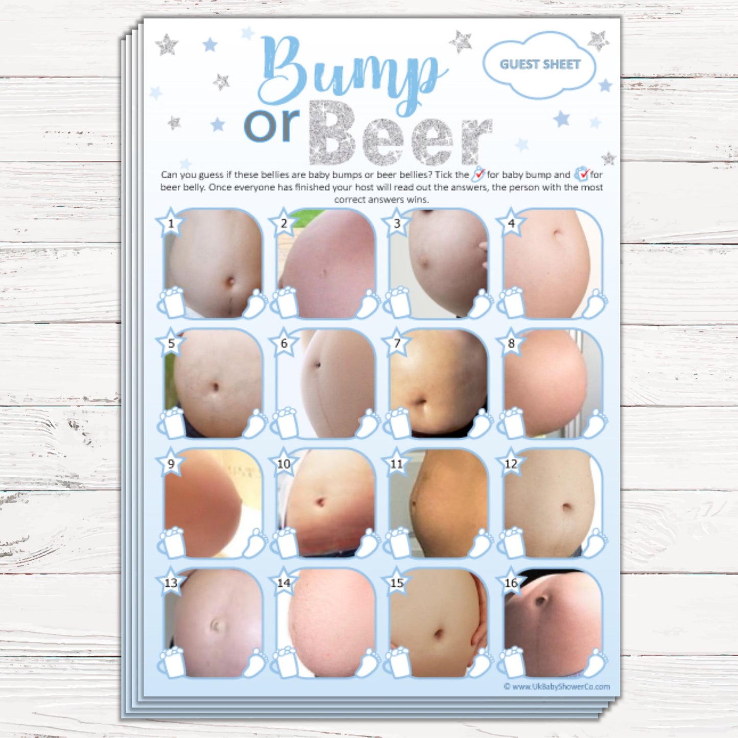 Bump or Beer Party Game - Uk Baby Shower Co ltd