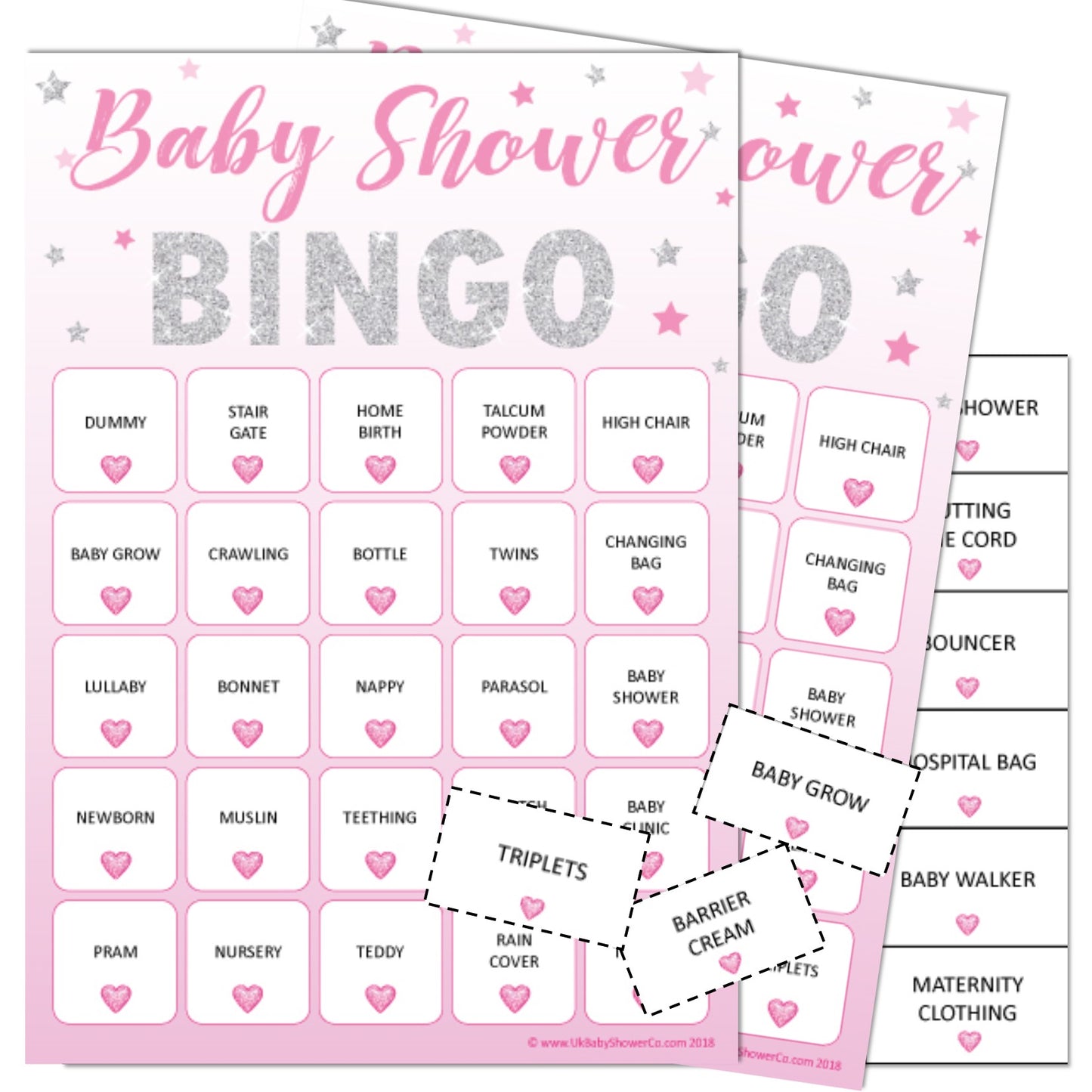 Baby Bingo Game - Stars - Uk Baby Shower Co ltd