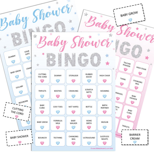 Baby Bingo Game - Stars - Uk Baby Shower Co ltd