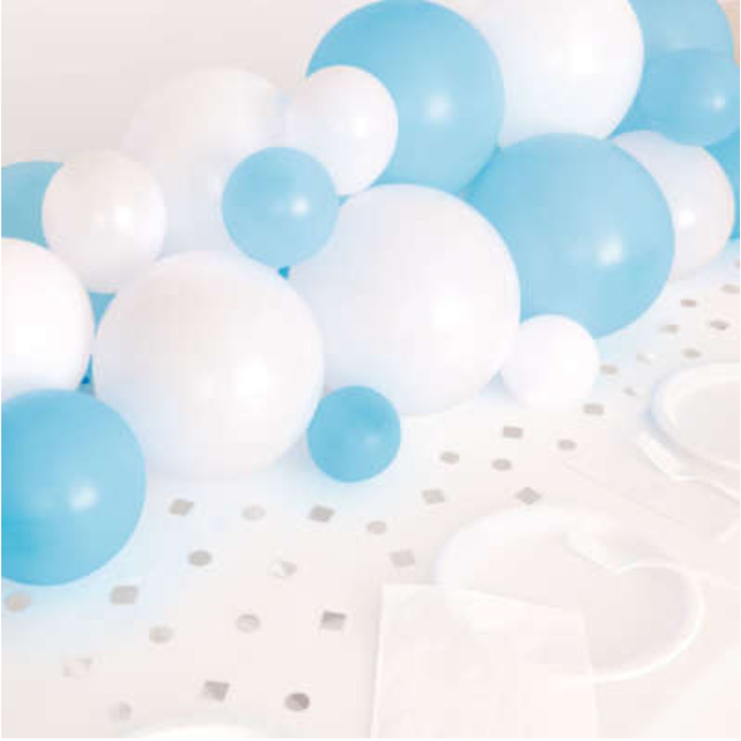 Blue and White Balloon Centrepiece DIY Kit