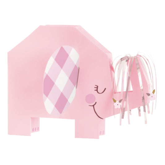 Pink Floral Elephant Centrepiece