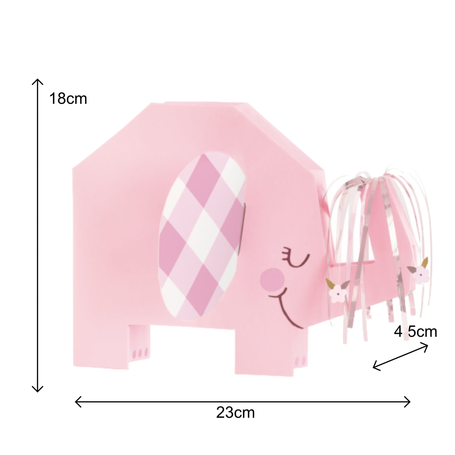 Pink Floral Elephant Centrepiece