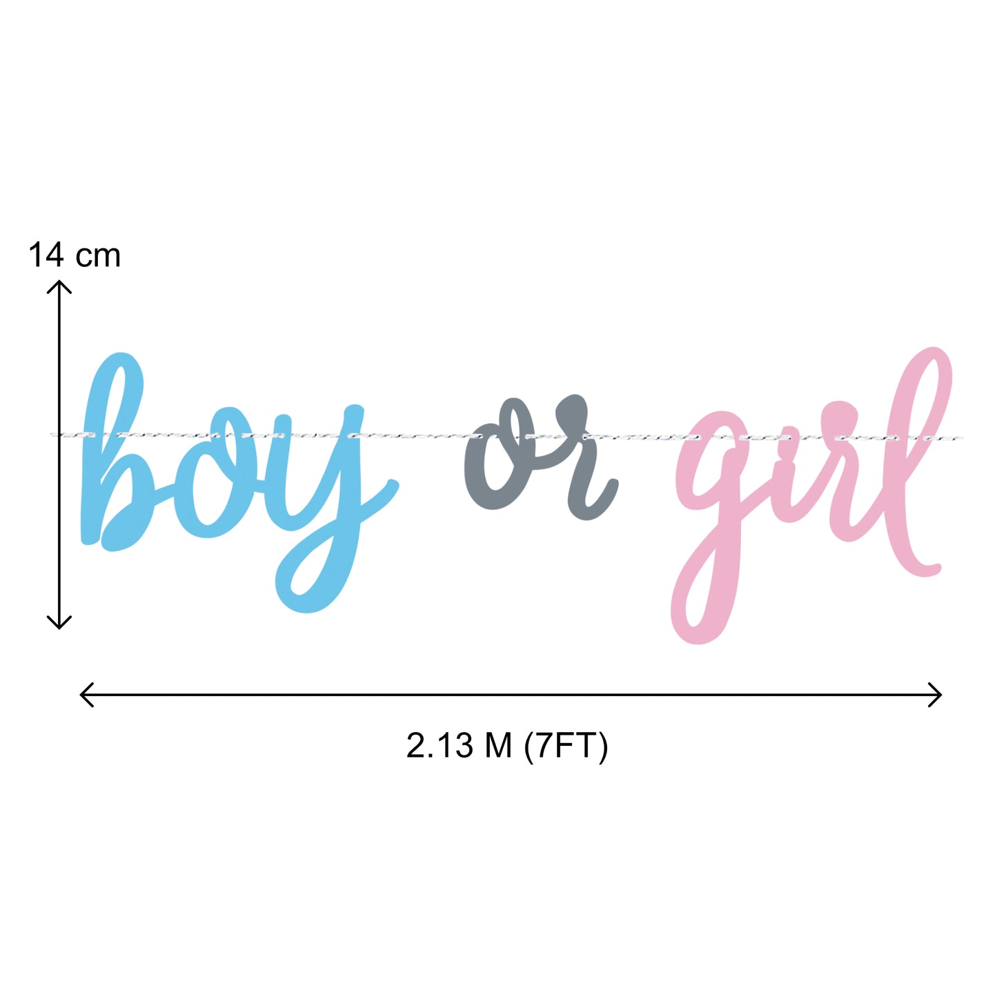 Gender Reveal 'Boy or Girl' Banner NEW