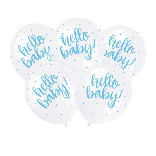 Hello Baby! Balloons Blue
