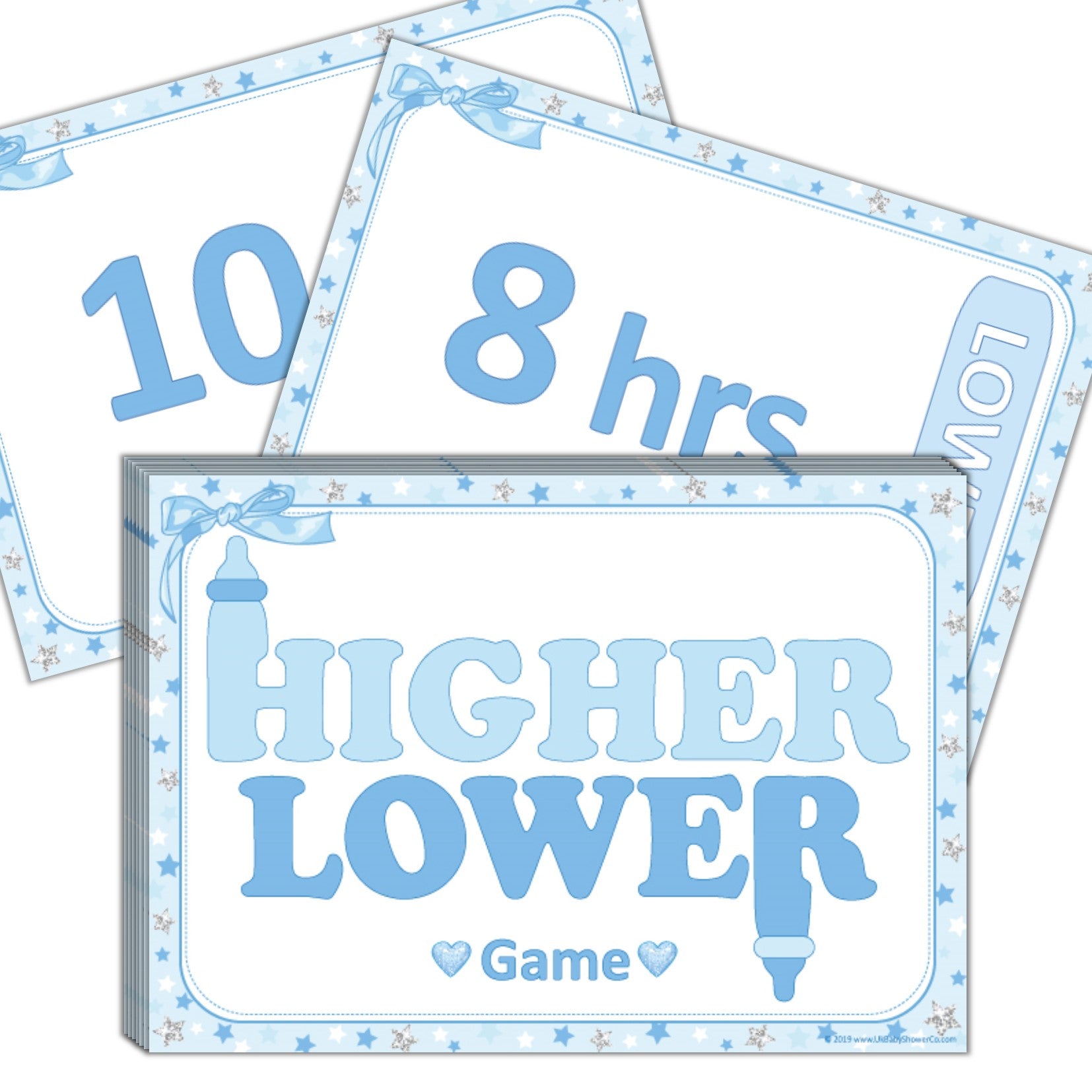 **NEW IN** Higher or Lower Game - Uk Baby Shower Co ltd
