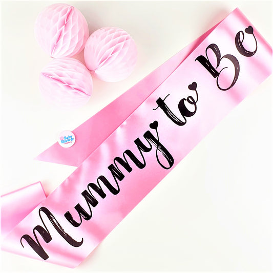 Mummy to Be Sash - Pink - Uk Baby Shower Co ltd