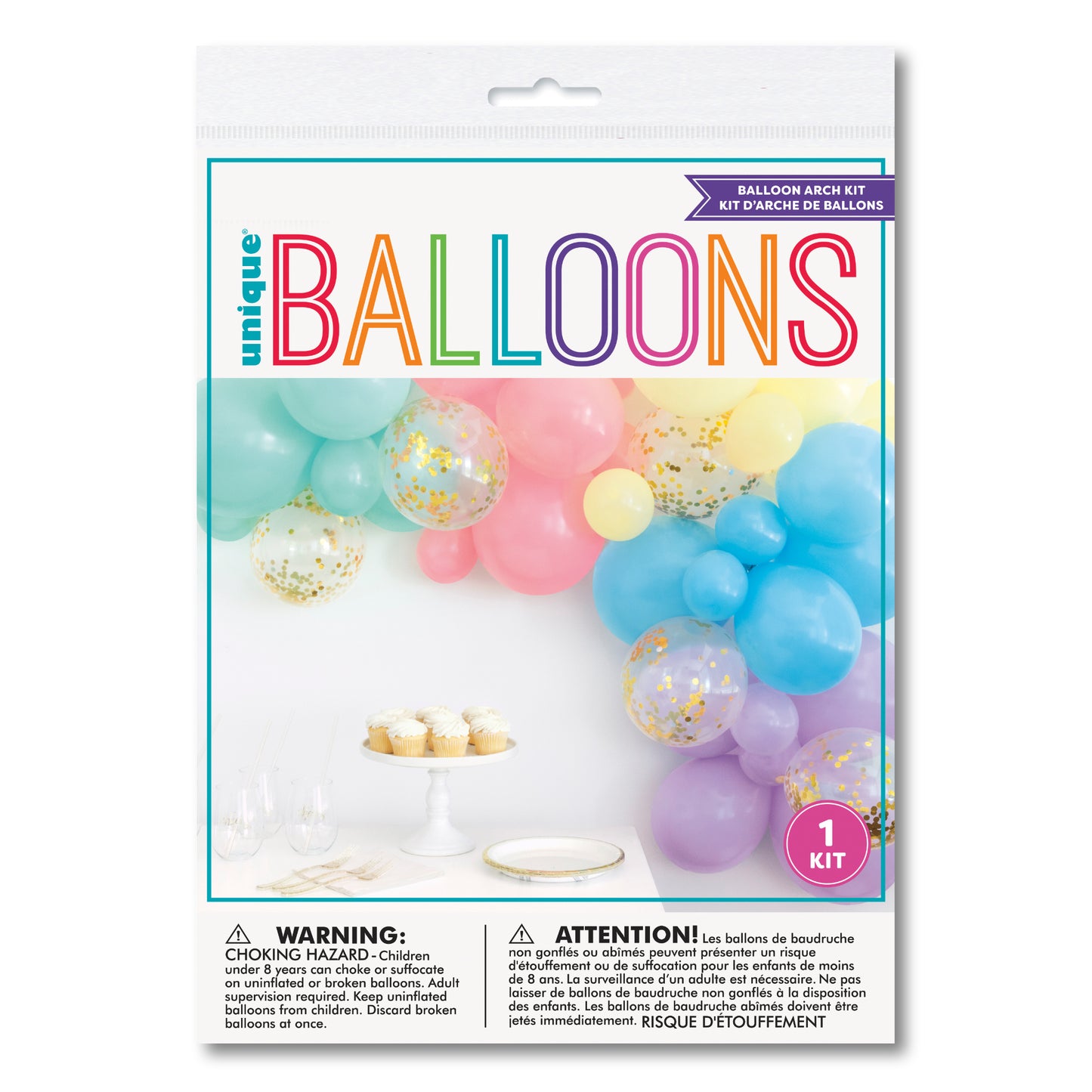 Pastel Rainbow Balloon Arch DIY Kit