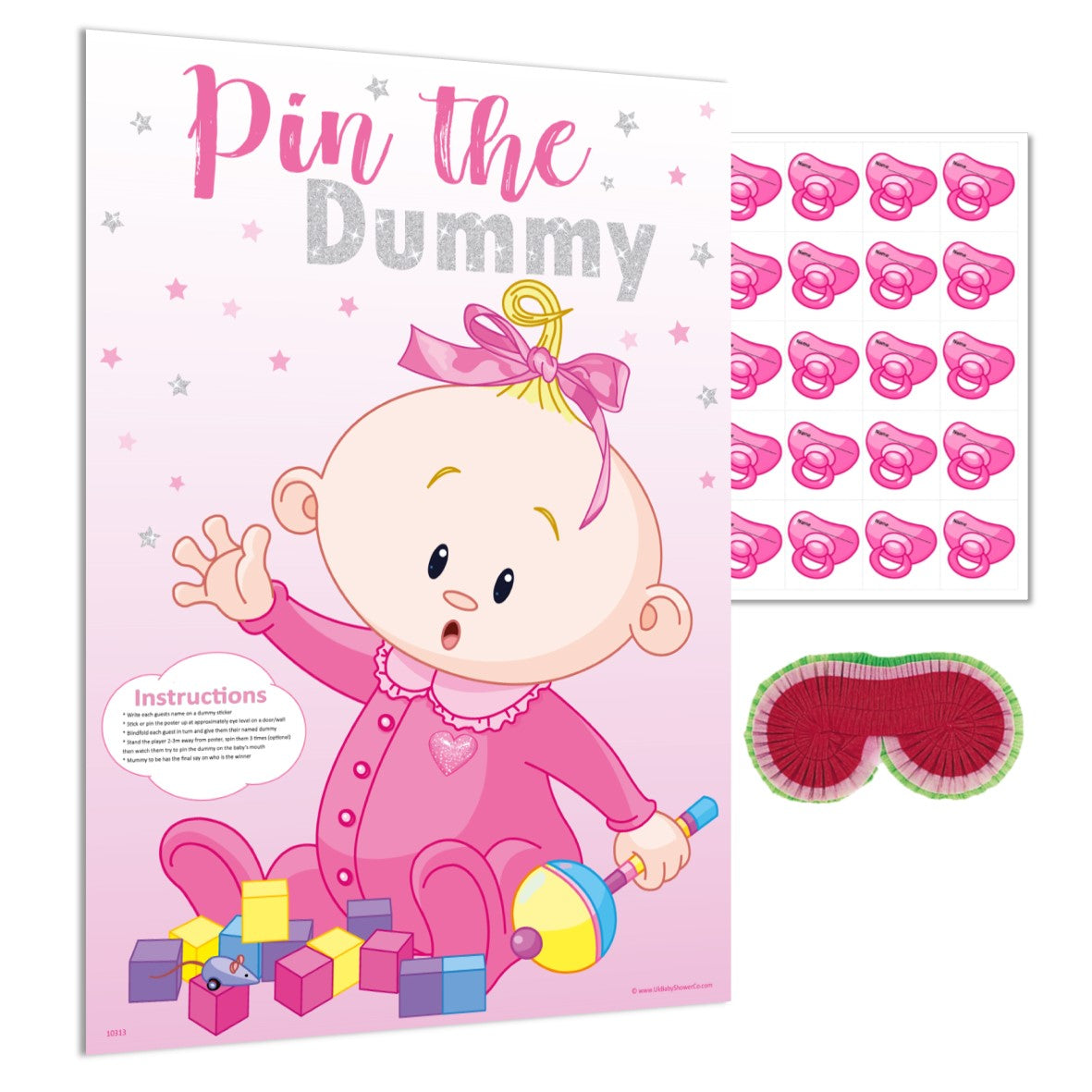 Pin the Dummy Game NEW - Uk Baby Shower Co ltd