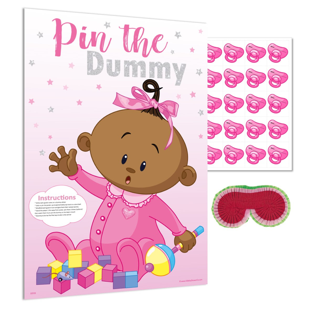 Ethnic Pin the Dummy Game NEW - Uk Baby Shower Co ltd