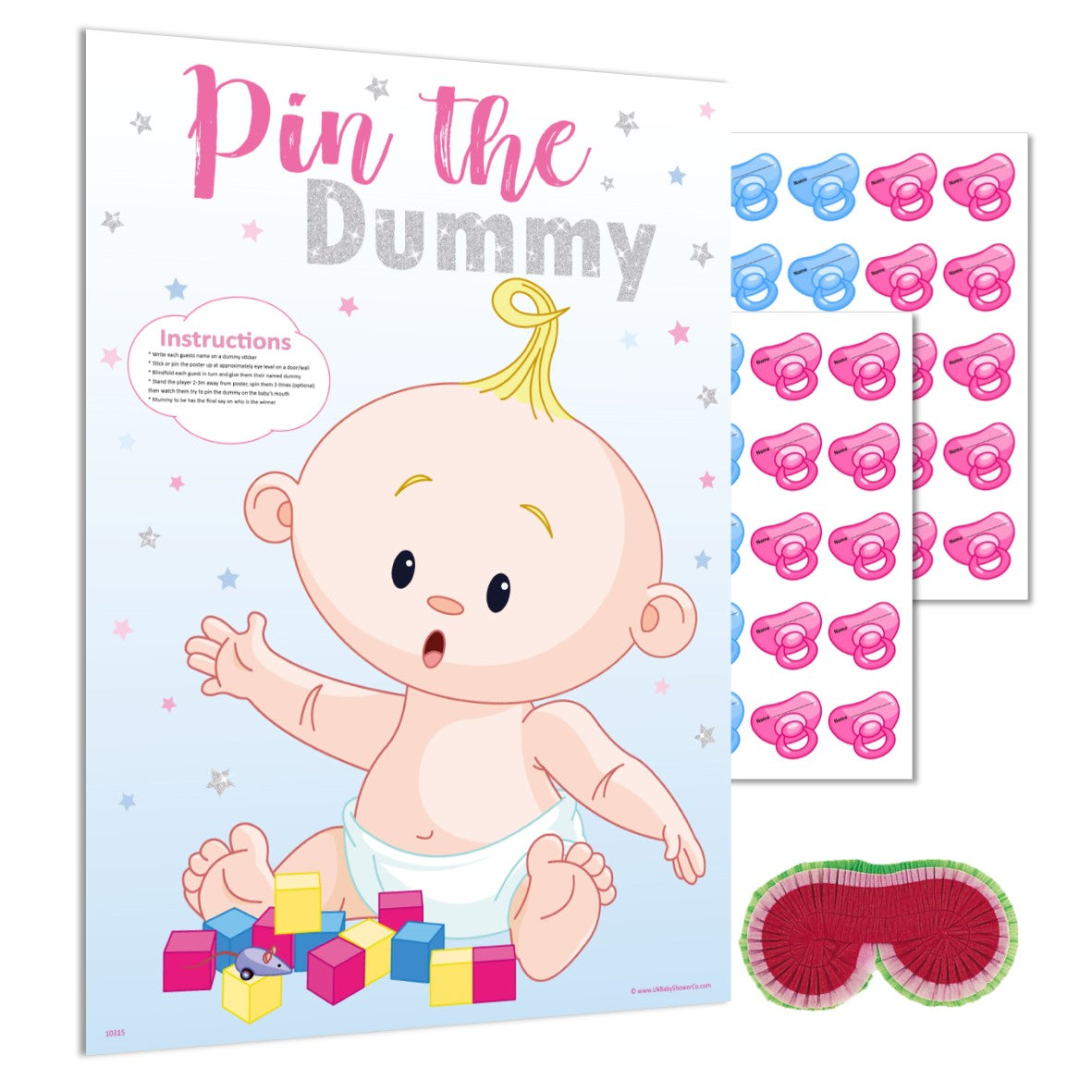 Pin the Dummy Game NEW - Uk Baby Shower Co ltd