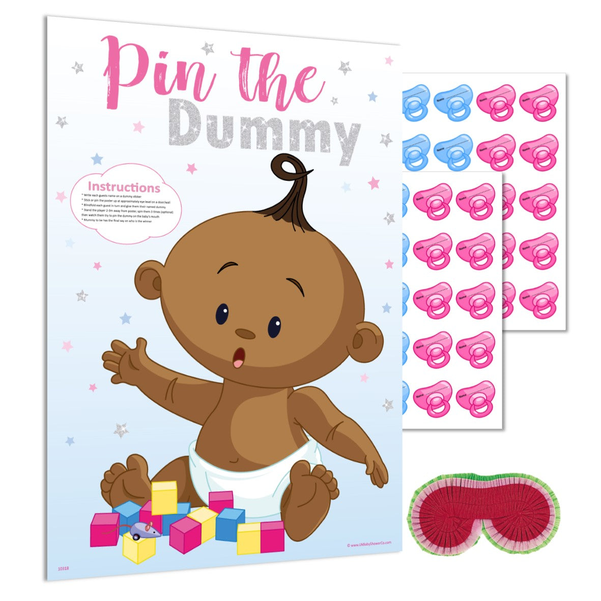 Ethnic Pin the Dummy Game NEW - Uk Baby Shower Co ltd