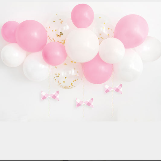 Baby Pink and White Balloon Arch DIY Kit