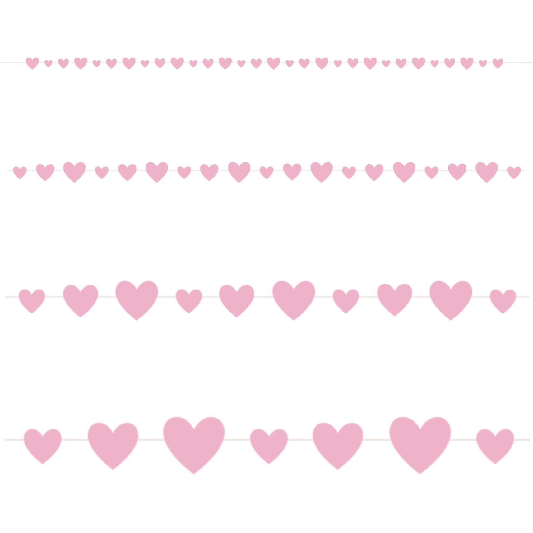 Pink Hearts Garland - Uk Baby Shower Co ltd