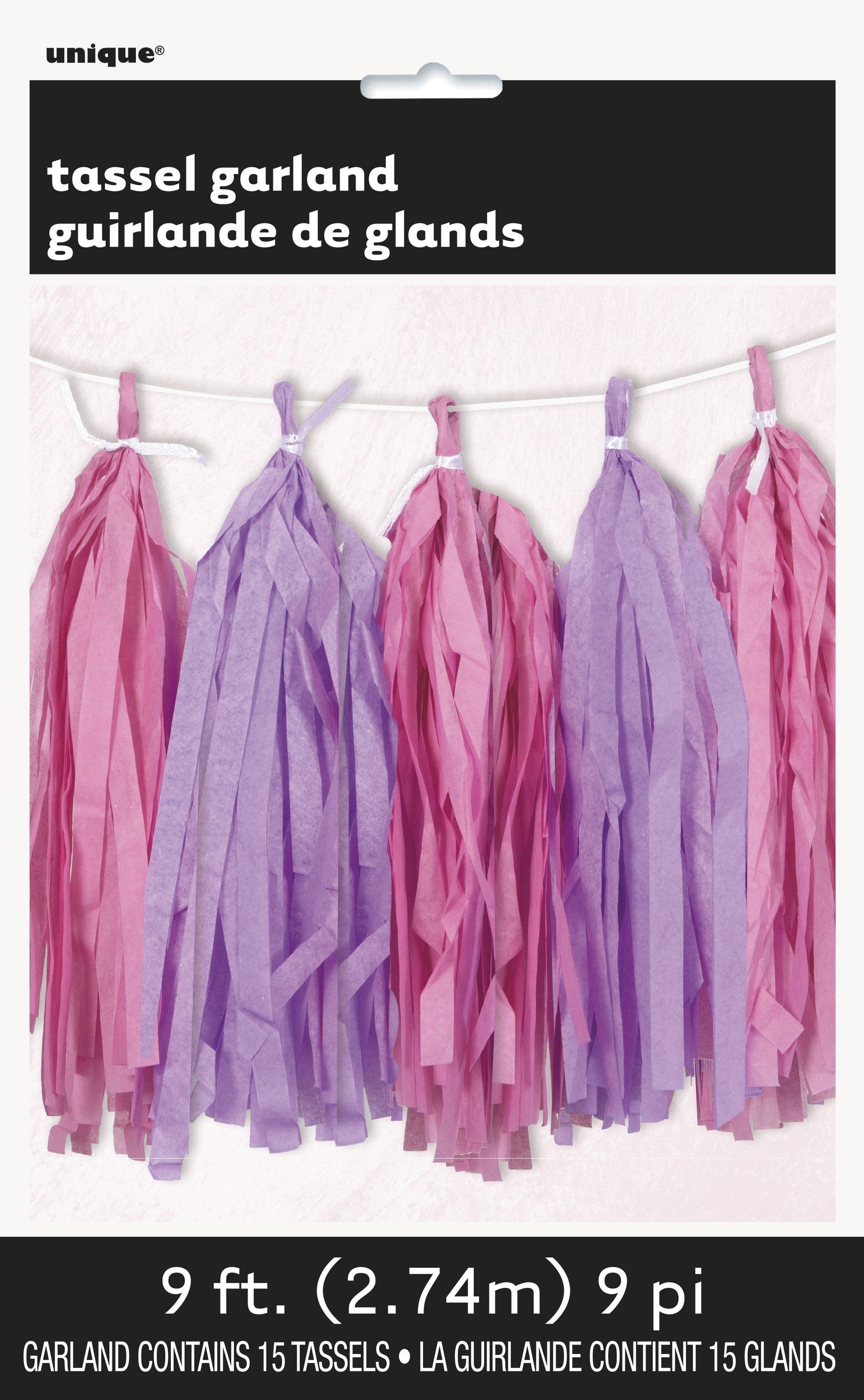 Pink Paper Tassel Garland - Uk Baby Shower Co ltd
