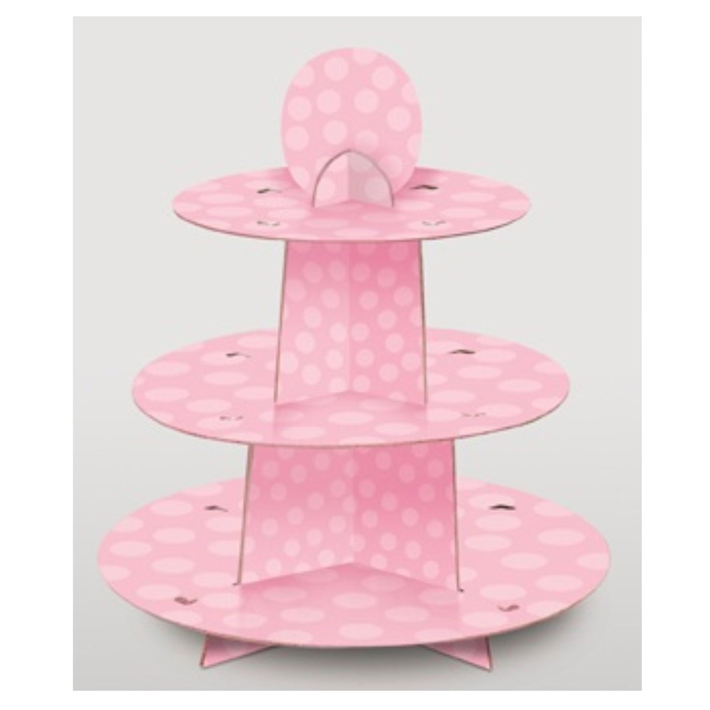 Pink Spotty Cupcake Stand,[product type] - Baby Showers and More