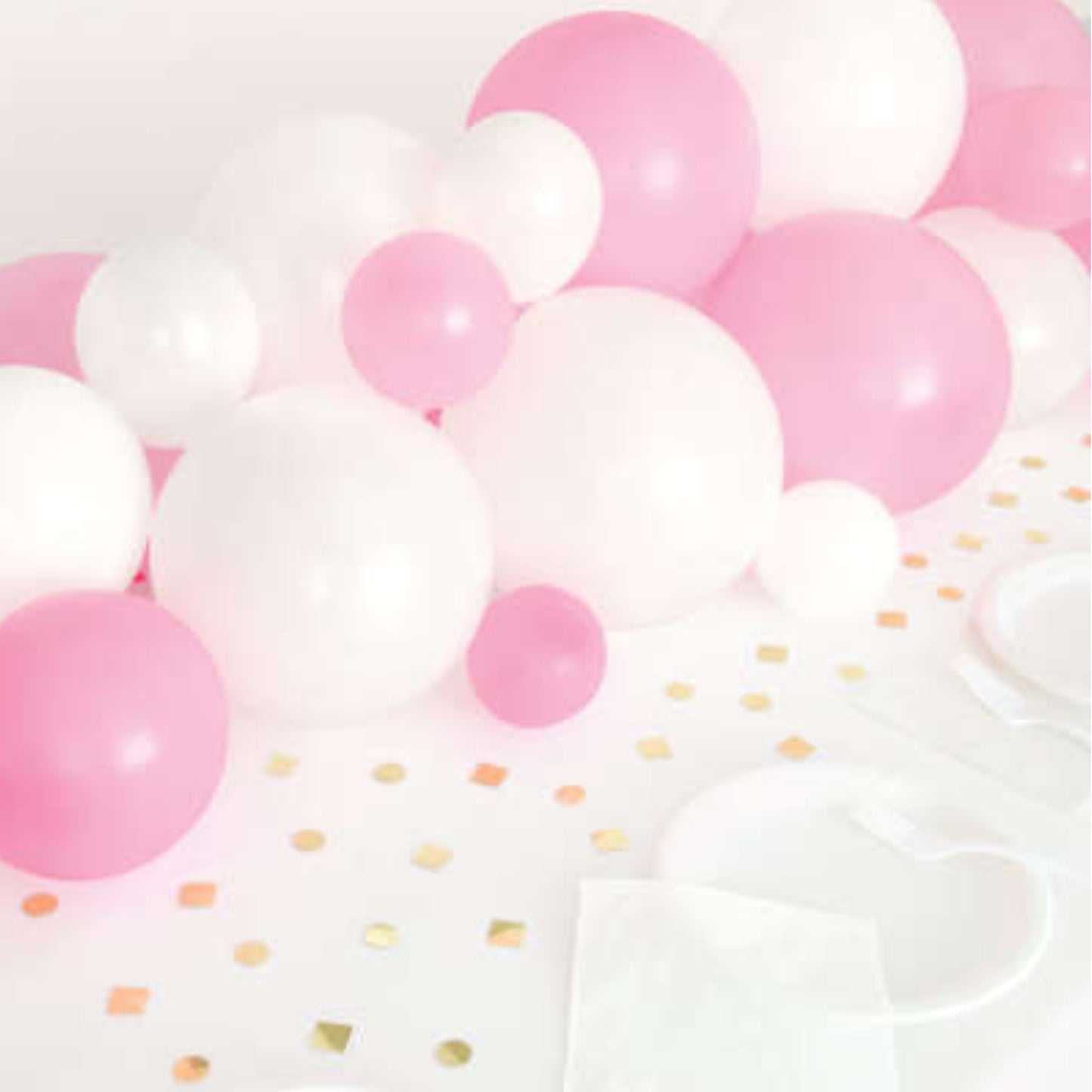 Pink and White Balloon Centrepiece DIY Kit