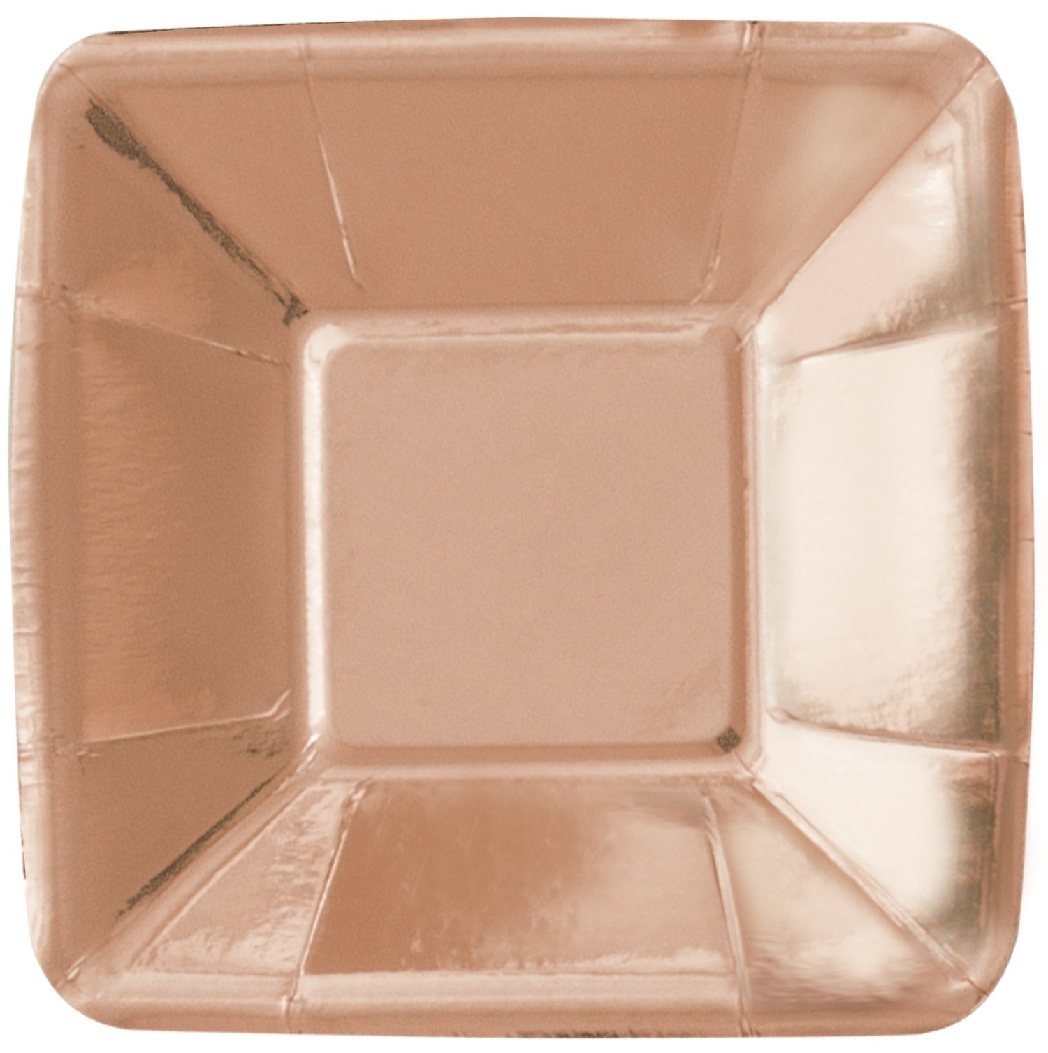 Rose Gold Foil Appetiser Plates Square - Uk Baby Shower Co ltd