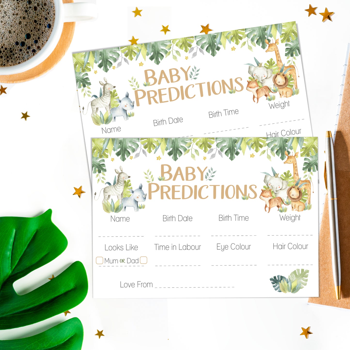Baby Safari Prediction Cards