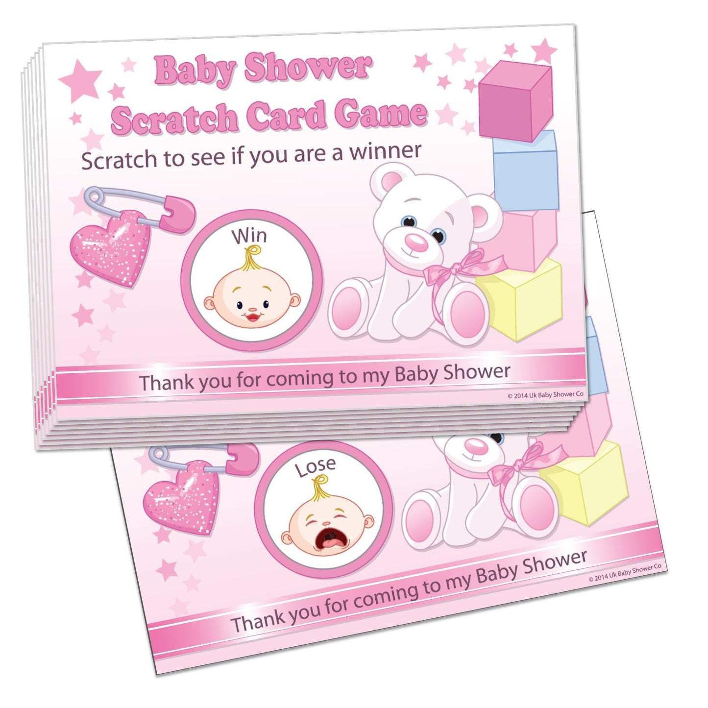 Stars Scratch Cards Game Stars Theme,[product type] - Baby Showers and More