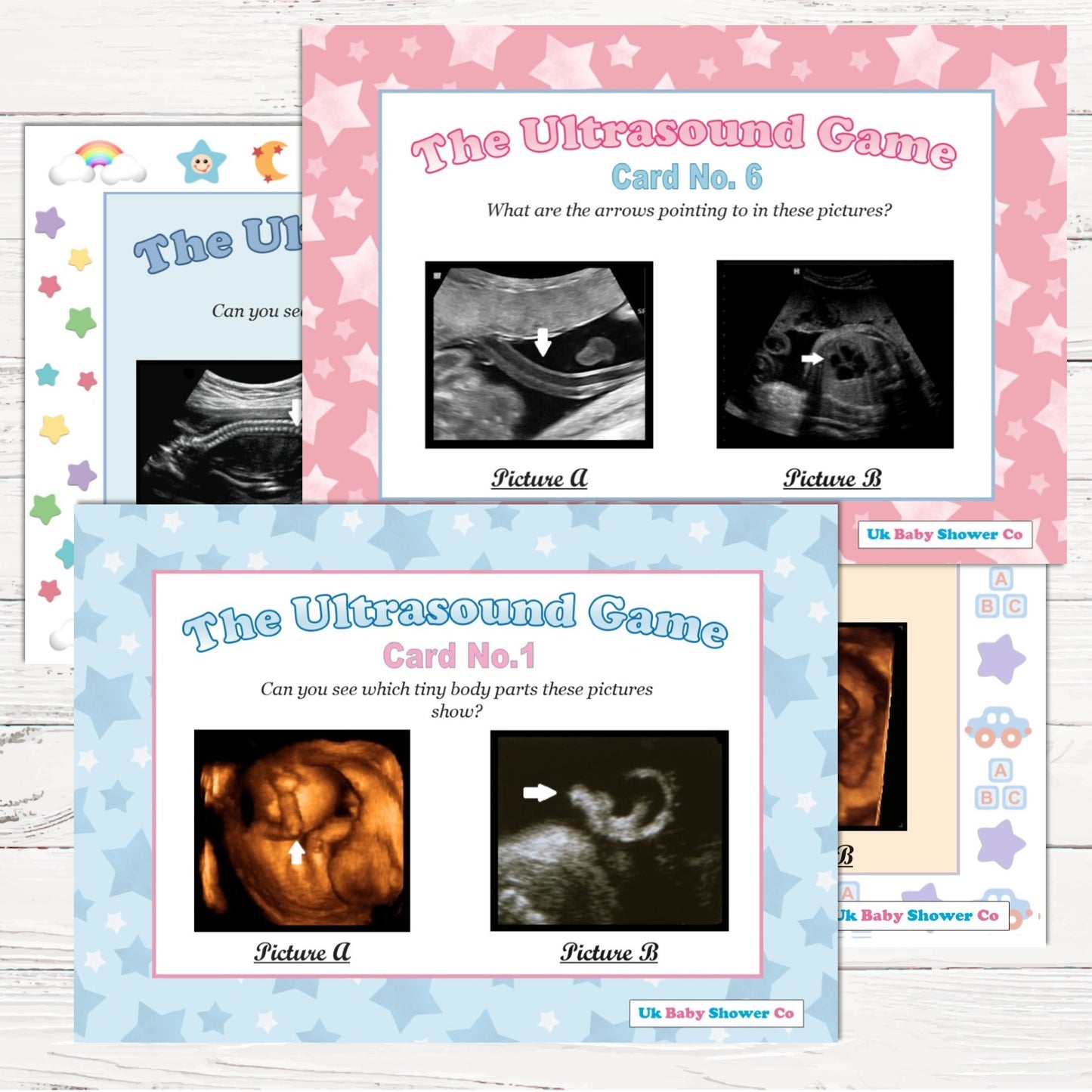 The Ultrasound Game Pastel Theme,[product type] - Baby Showers and More