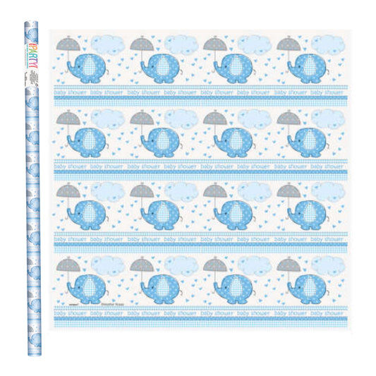 Blue Umbrellaphant Gift Wrap - Instore Only