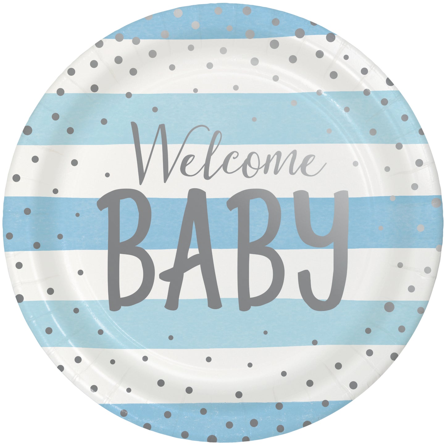 Welcome Baby Boy Dinner Plates