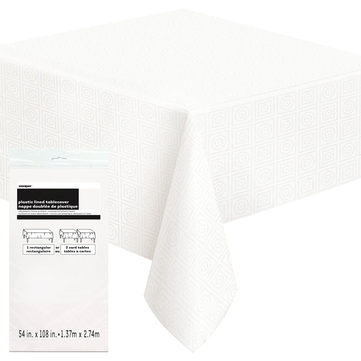 White Paper Tablecover - Uk Baby Shower Co ltd