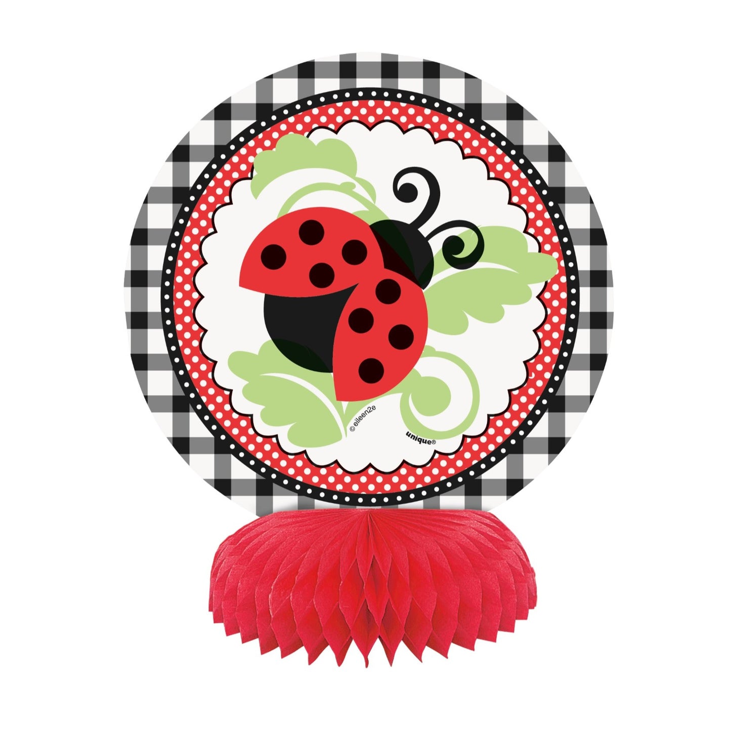 Lively Ladybug Honeycomb Decorations,[product type] - Baby Showers and More