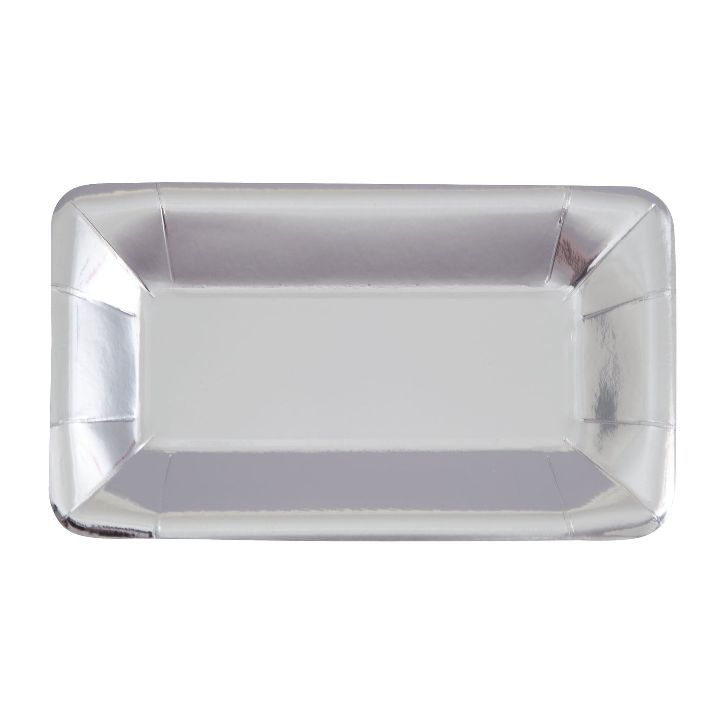 Silver Foil Appetiser Plates Large