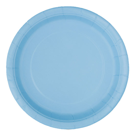 Blue Buffet Plates 22cm - Uk Baby Shower Co ltd