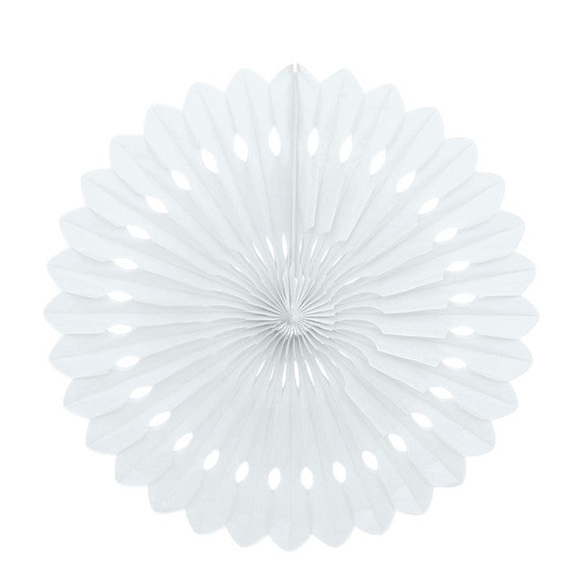 White Decorative Fan,[product type] - Baby Showers and More